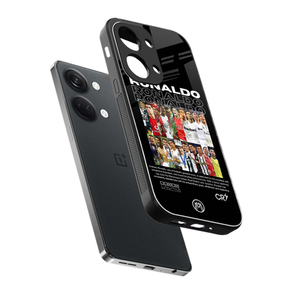 ronaldo back phone cover | glass case for oneplus nord 3