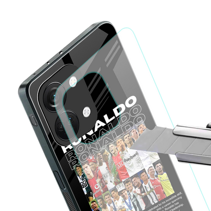 ronaldo back phone cover | glass case for oneplus nord 3
