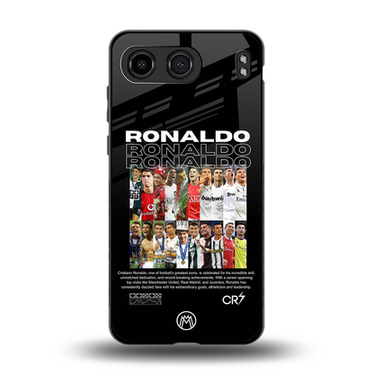 ronaldo back phone cover | glass case for oneplus nord 4