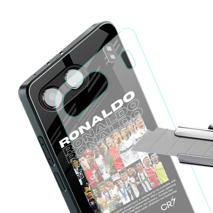 ronaldo back phone cover | glass case for oneplus nord 4