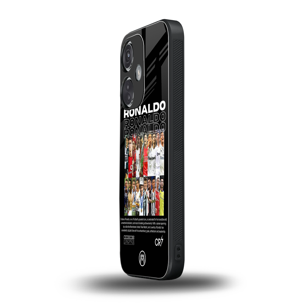 ronaldo back phone cover | glass case for oneplus nord ce 3