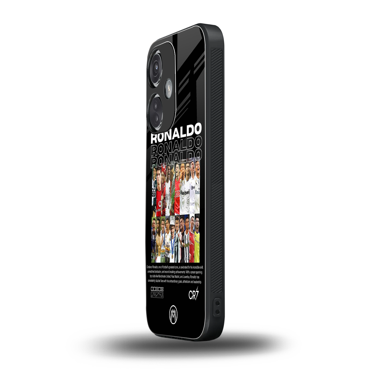 ronaldo back phone cover | glass case for oneplus nord ce 3