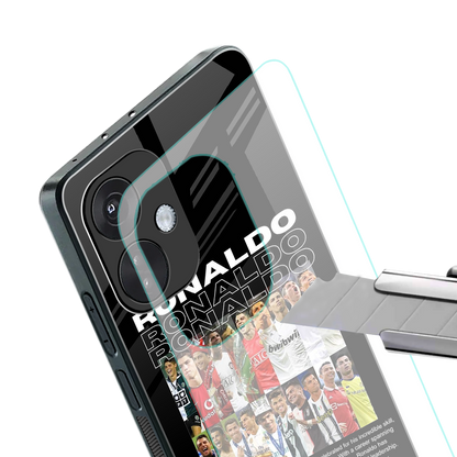 ronaldo back phone cover | glass case for oneplus nord ce 3