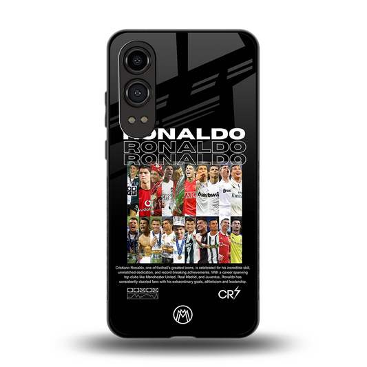 ronaldo back phone cover | glass case for oneplus nord ce 4 lite