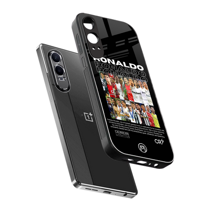 ronaldo back phone cover | glass case for oneplus nord ce 4 lite
