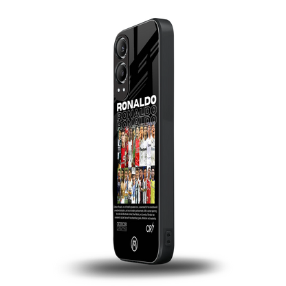 ronaldo back phone cover | glass case for oneplus nord ce 4 lite