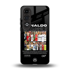 ronaldo back phone cover | glass case for oneplus nord ce 4