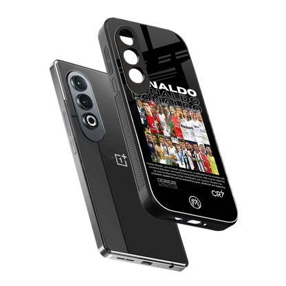 ronaldo back phone cover | glass case for oneplus nord ce 4