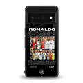 ronaldo back phone cover | glass case for google pixel 6 pro