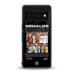 ronaldo back phone cover | glass case for google pixel 6 pro