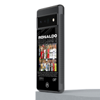 ronaldo back phone cover | glass case for google pixel 6 pro