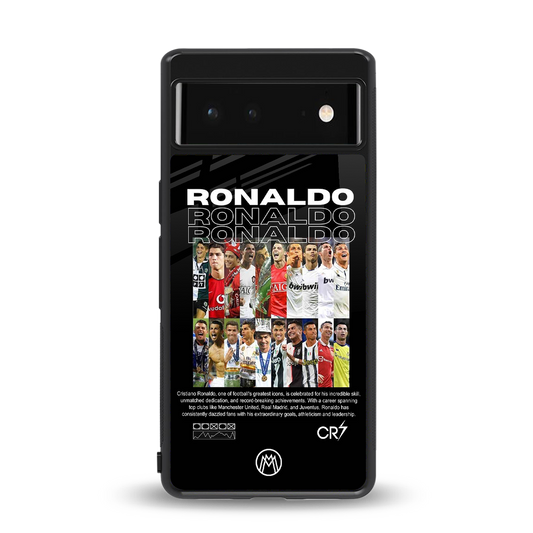 ronaldo back phone cover | glass case for Google Pixel 6A