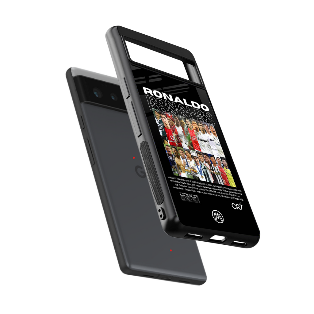 ronaldo back phone cover | glass case for google pixel 6