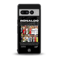 ronaldo back phone cover | glass case for google pixel 7 pro