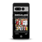 ronaldo back phone cover | glass case for google pixel 7 pro