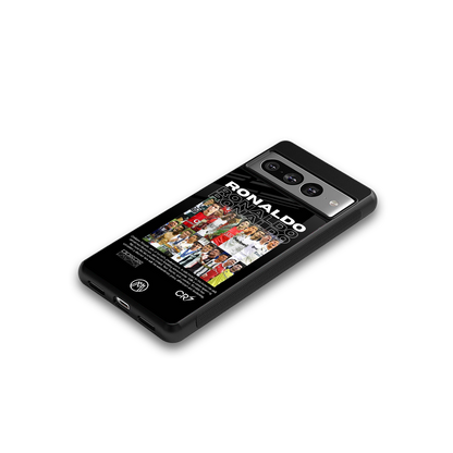 ronaldo back phone cover | glass case for google pixel 7 pro