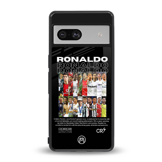 ronaldo back phone cover | glass case for Google Pixel 7A