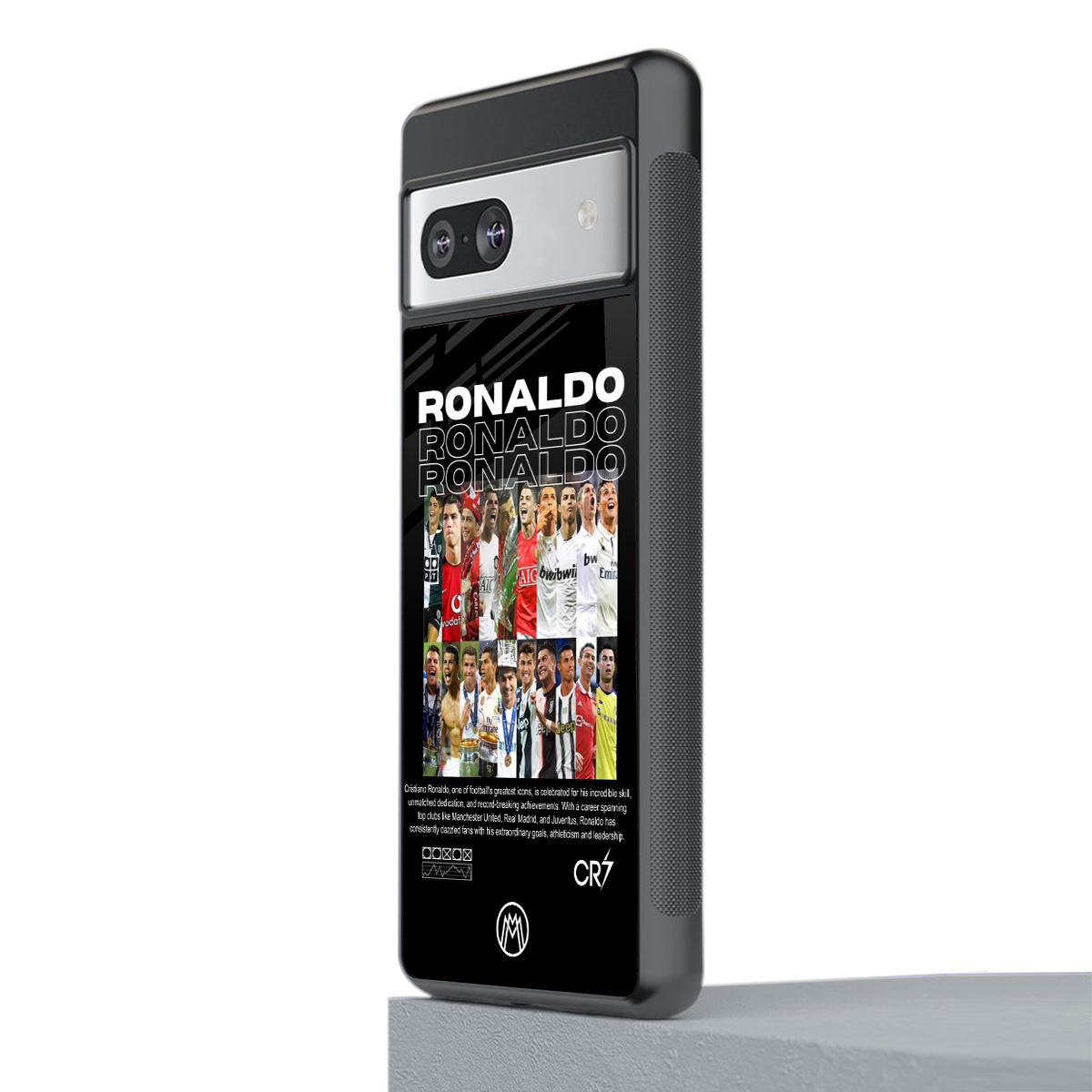 ronaldo back phone cover | glass case for Google Pixel 7A