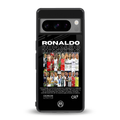 ronaldo back phone cover | glass case for google pixel 8 pro