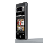 ronaldo back phone cover | glass case for google pixel 8 pro