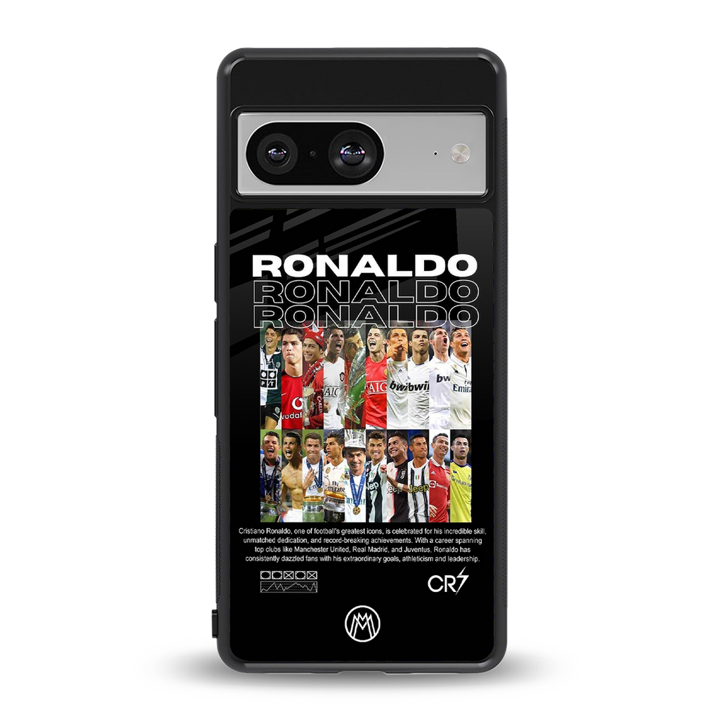 ronaldo back phone cover | glass case for Google Pixel 8