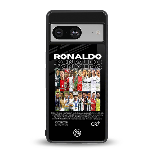 ronaldo back phone cover | glass case for Google Pixel 8