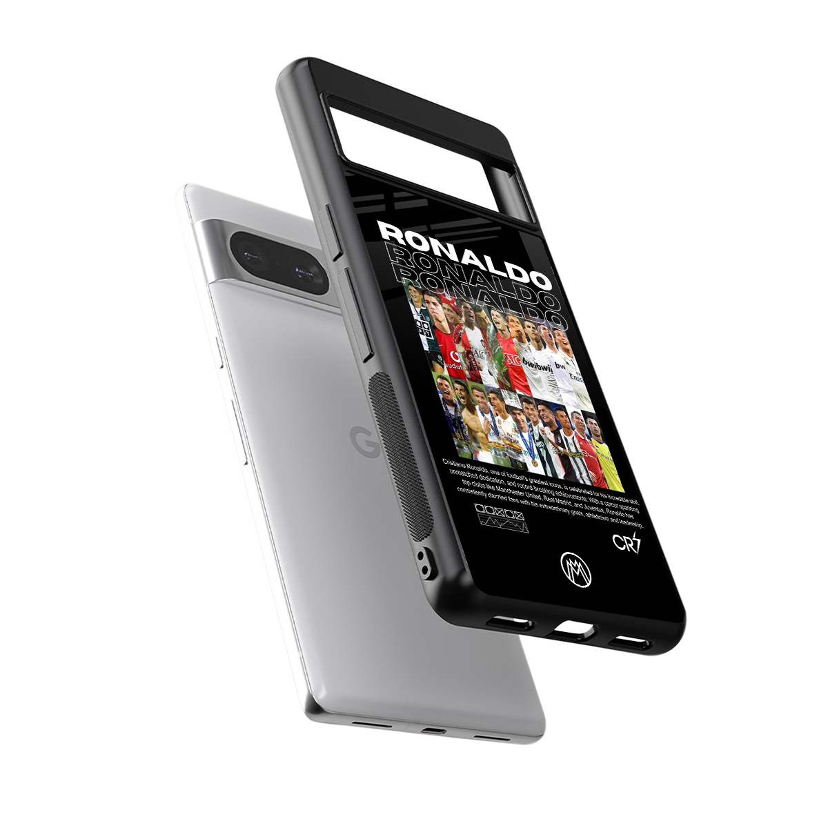 ronaldo back phone cover | glass case for Google Pixel 8