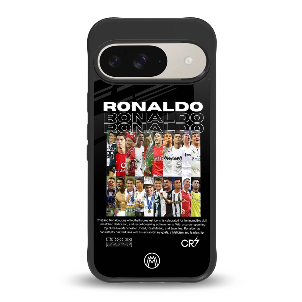 ronaldo back phone cover | glass case for google pixel 9