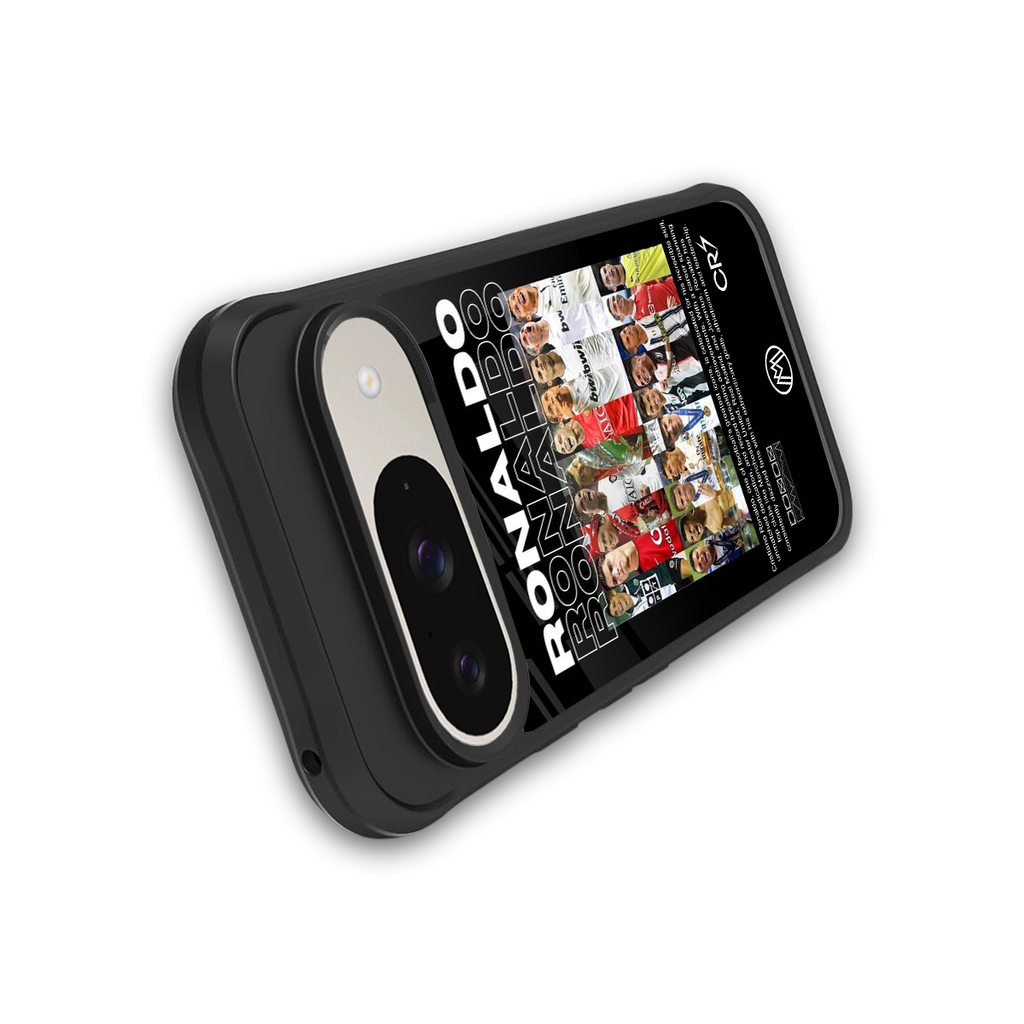 ronaldo back phone cover | glass case for google pixel 9