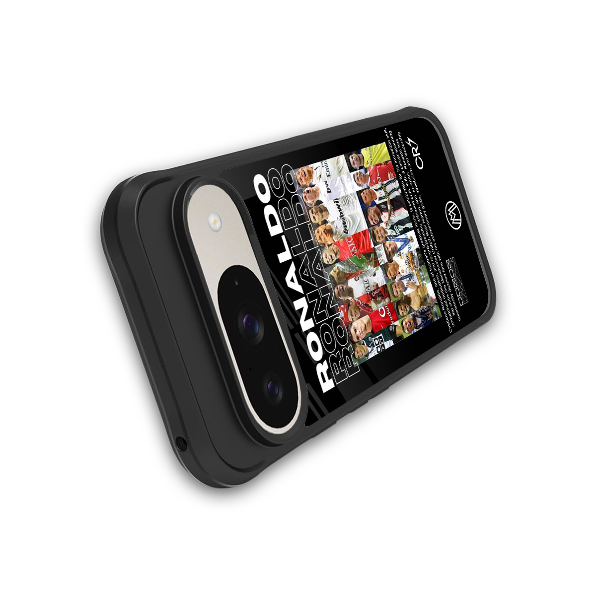 ronaldo back phone cover | glass case for google pixel 9