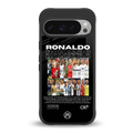 ronaldo back phone cover | glass case for google pixel 9 pro xl