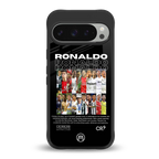 ronaldo back phone cover | glass case for google pixel 9 pro xl