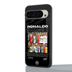 ronaldo back phone cover | glass case for google pixel 9 pro xl