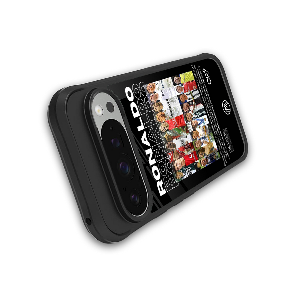 ronaldo back phone cover | glass case for google pixel 9 pro