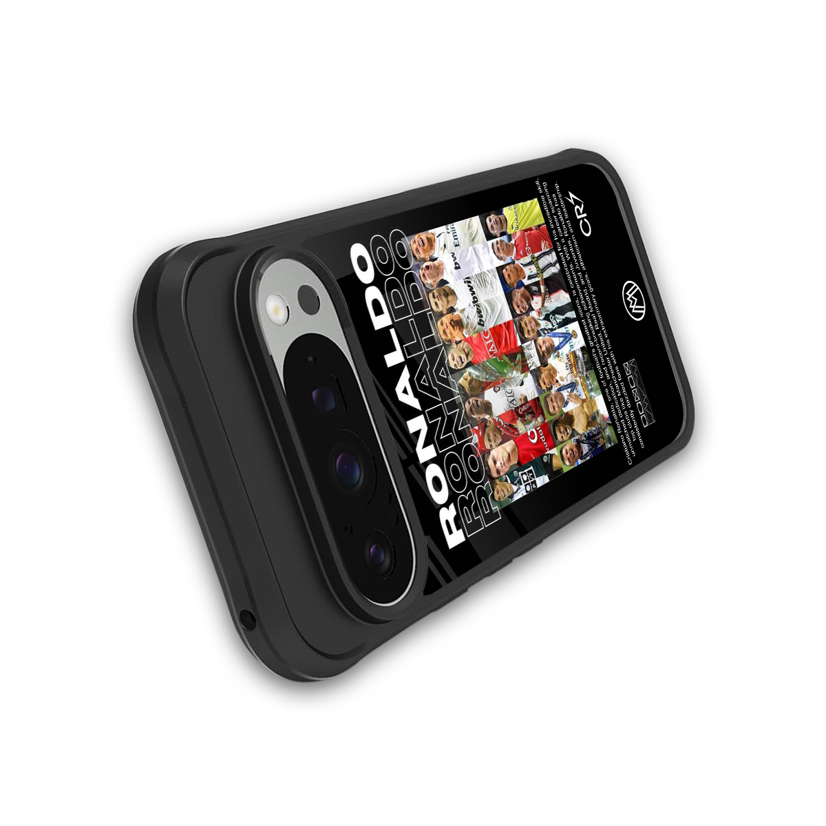 ronaldo back phone cover | glass case for google pixel 9 pro xl