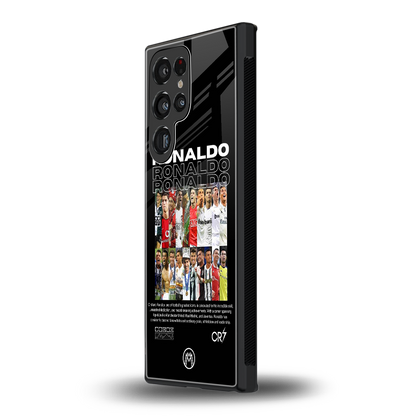 ronaldo back phone cover | glass case for samsung galaxy s24 ultra
