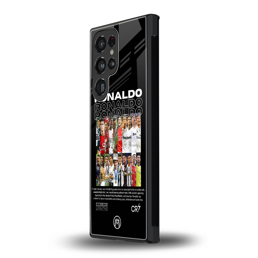 ronaldo back phone cover | glass case for samsung galaxy s23 ultra
