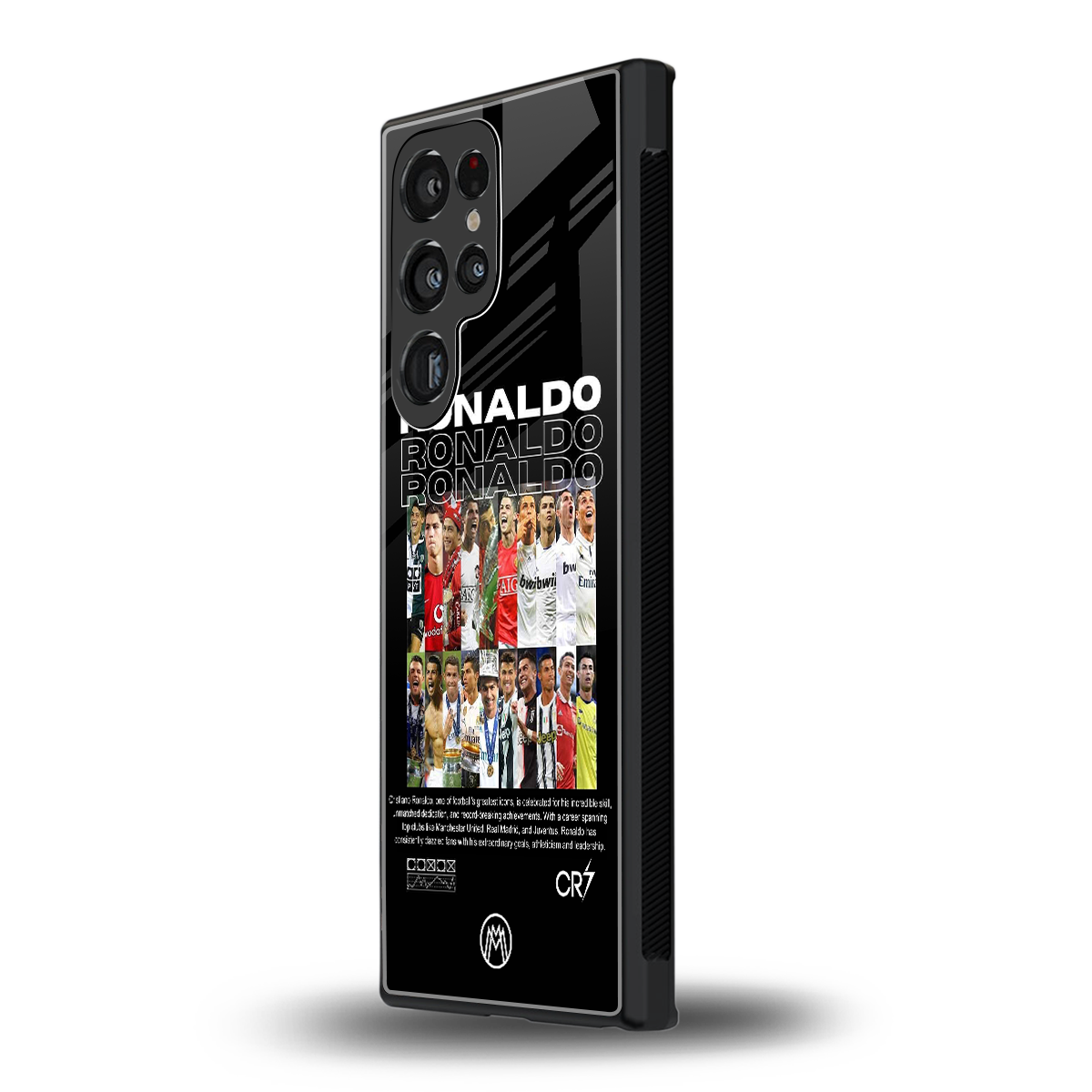 ronaldo back phone cover | glass case for samsung galaxy s23 ultra