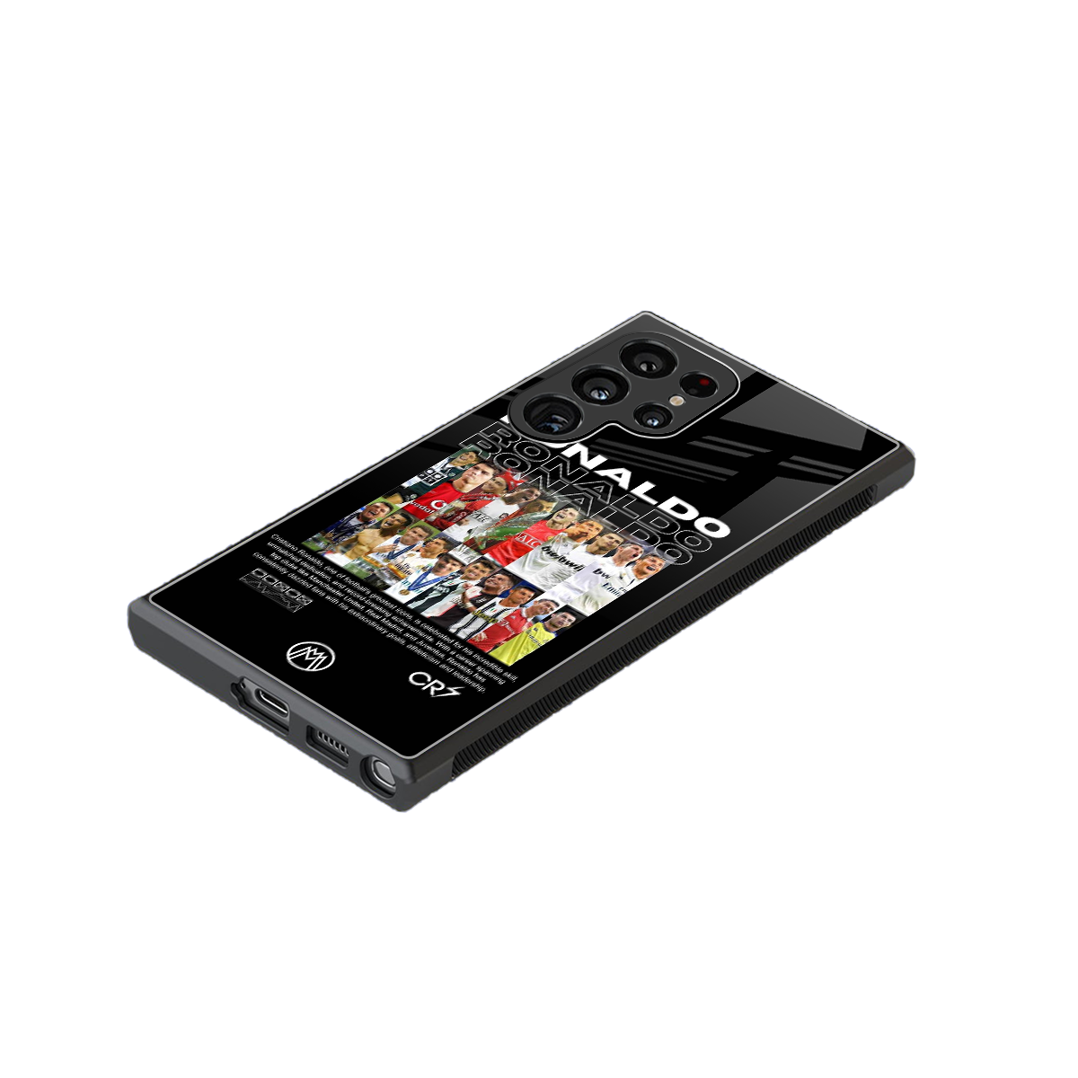 ronaldo back phone cover | glass case for samsung galaxy s24 ultra