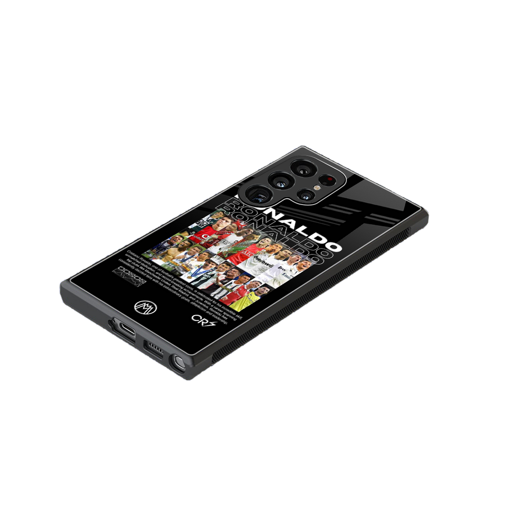 ronaldo back phone cover | glass case for samsung galaxy s23 ultra
