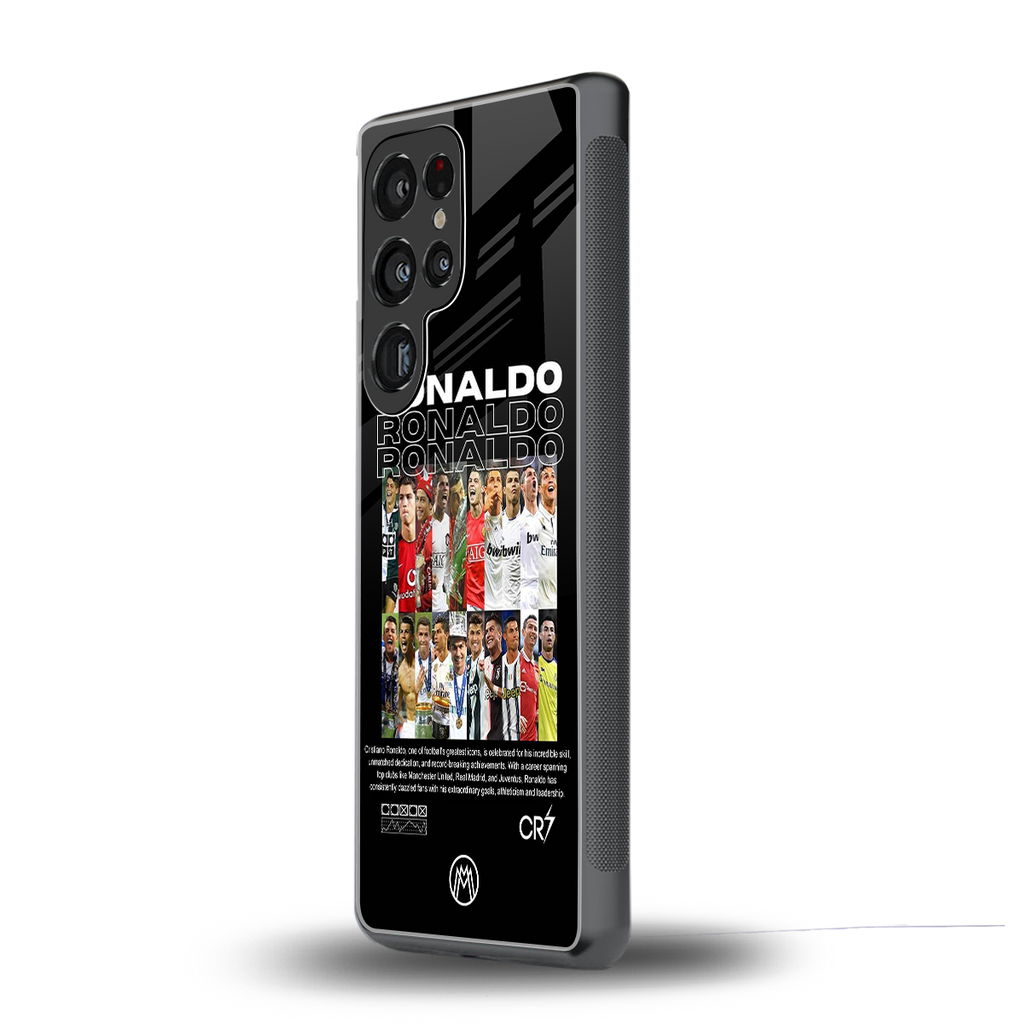 ronaldo back phone cover | glass case for samsung galaxy s25 ultra
