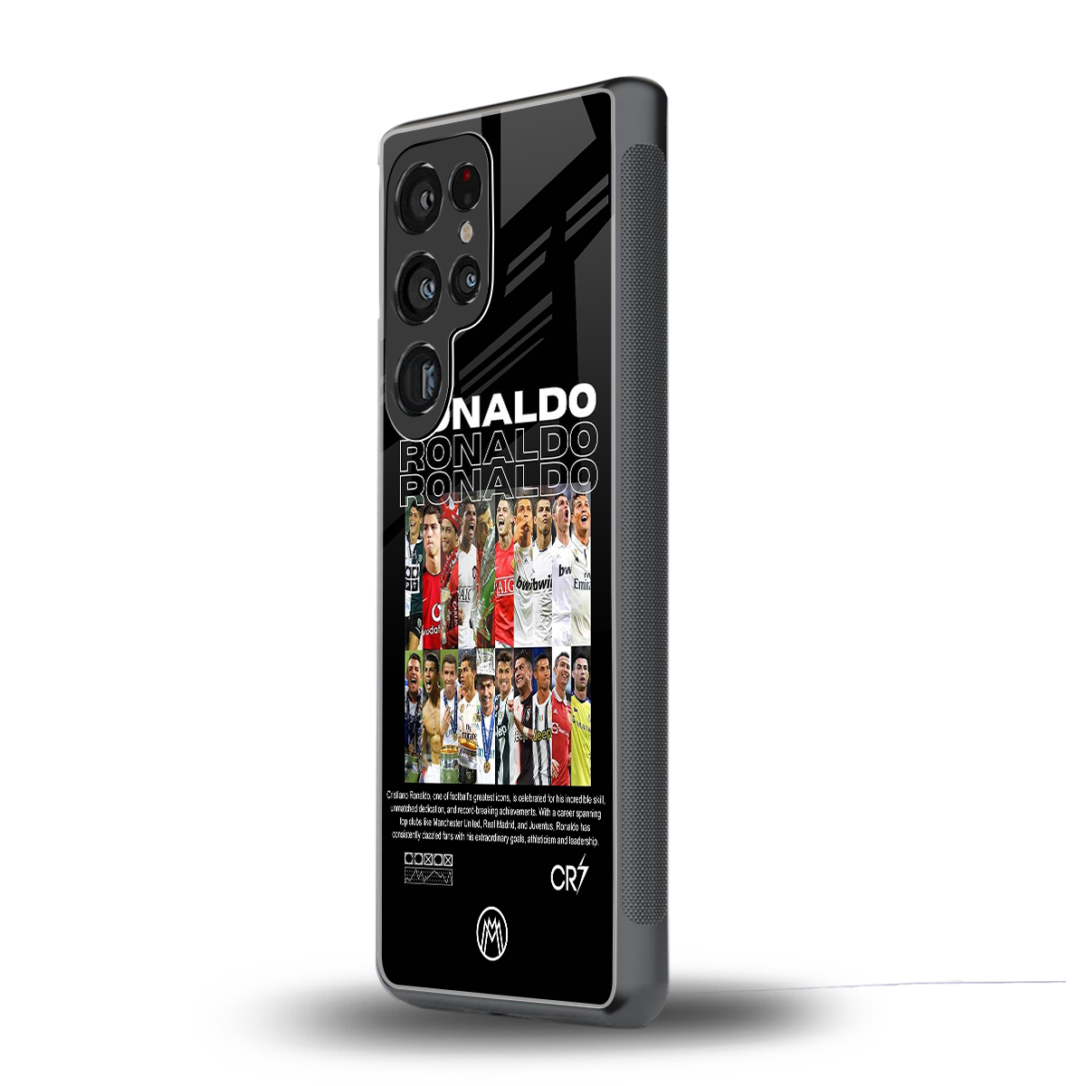 ronaldo back phone cover | glass case for samsung galaxy s25 ultra