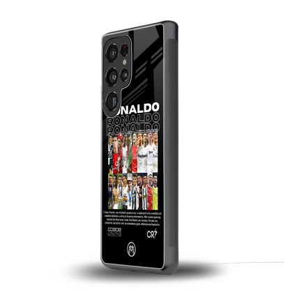 ronaldo back phone cover | glass case for samsung galaxy s25 ultra
