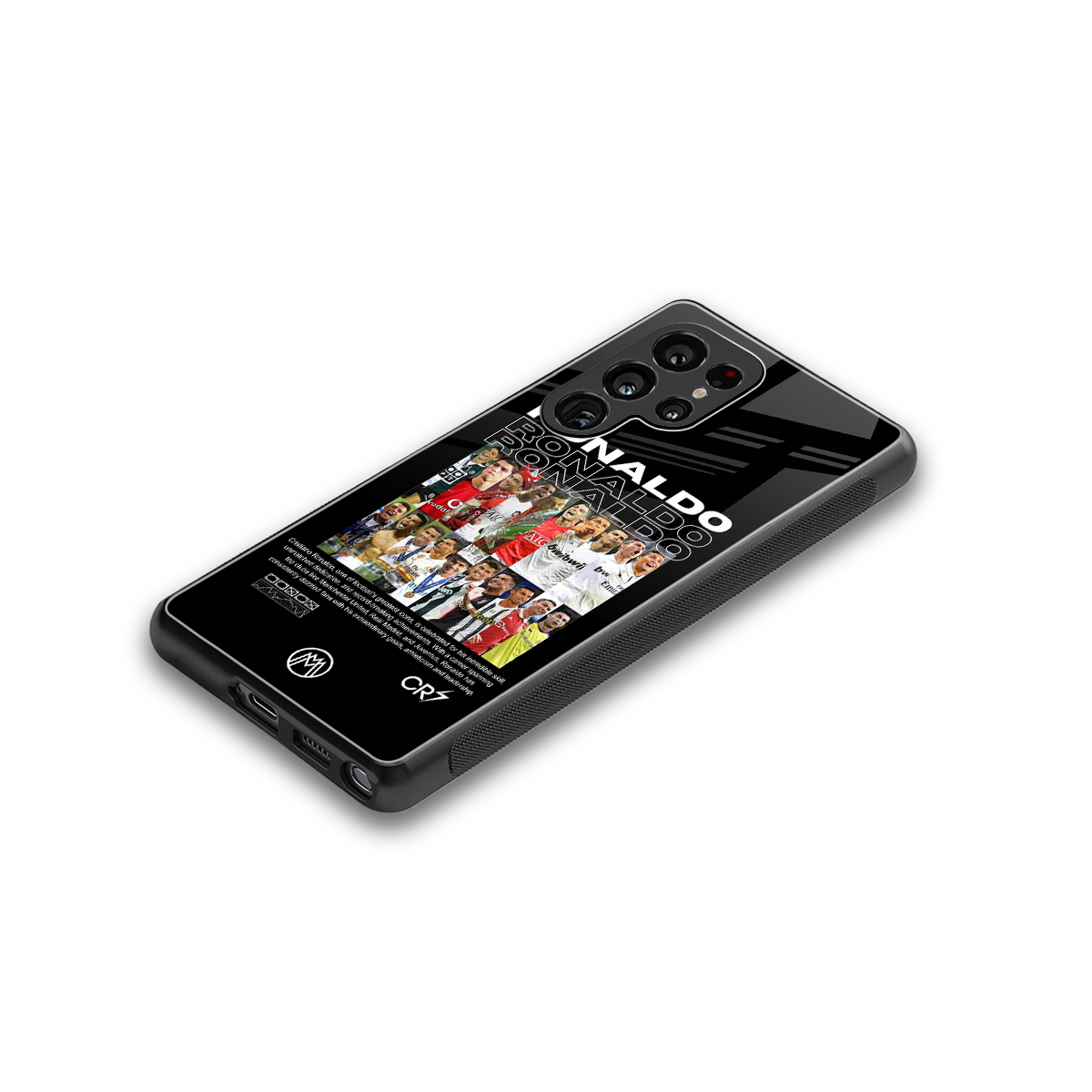 ronaldo back phone cover | glass case for samsung galaxy s25 ultra
