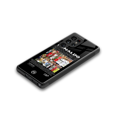 ronaldo back phone cover | glass case for samsung galaxy s25 ultra