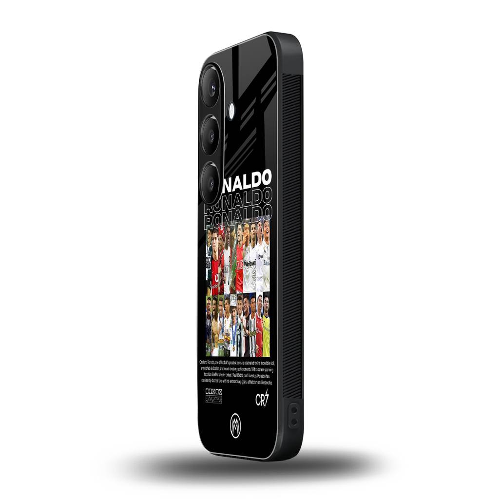 ronaldo back phone cover | glass case for samsung galaxy s24 plus