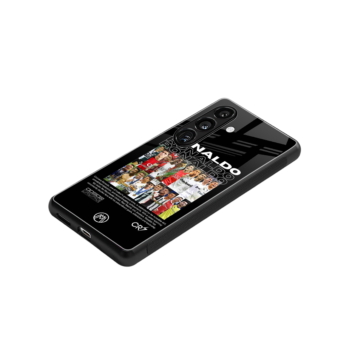 ronaldo back phone cover | glass case for samsung galaxy s24 fe