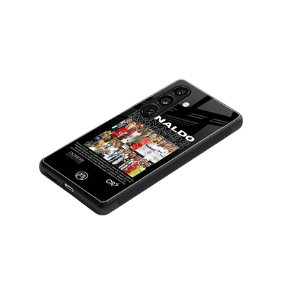 ronaldo back phone cover | glass case for samsung galaxy s24 fe