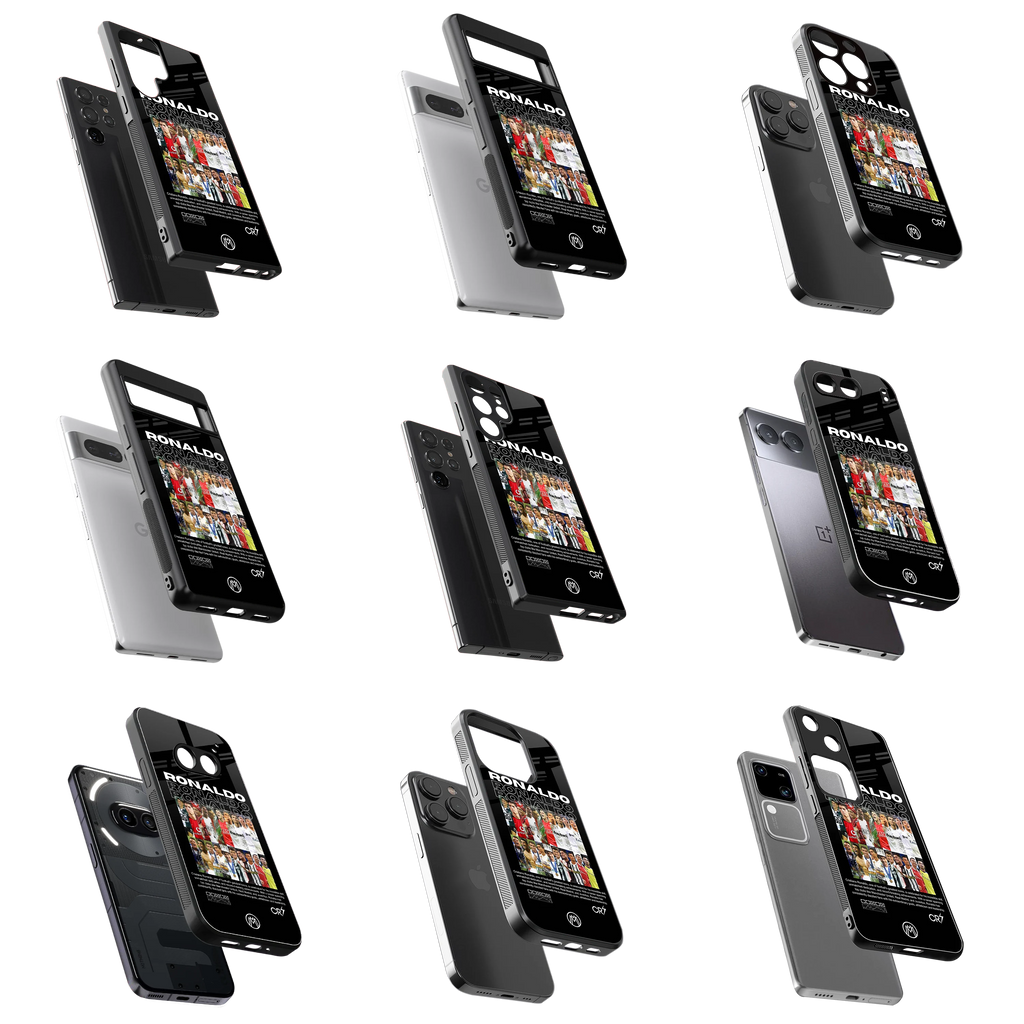 Durable Glass Back Mobile Case for iPhone, Samsung, OnePlus, Google Pixel, Redmi, Vivo, Oppo