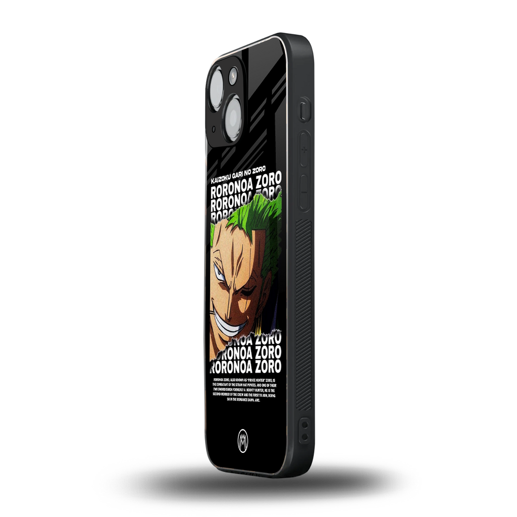 roronoa zoro anime back phone cover | glass case for iphone 13 mini